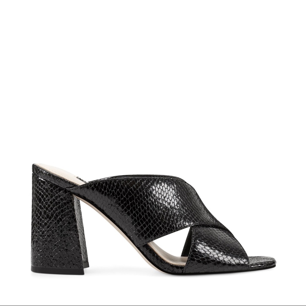 NINE WEST Gigi Block Heel Slide Sandals